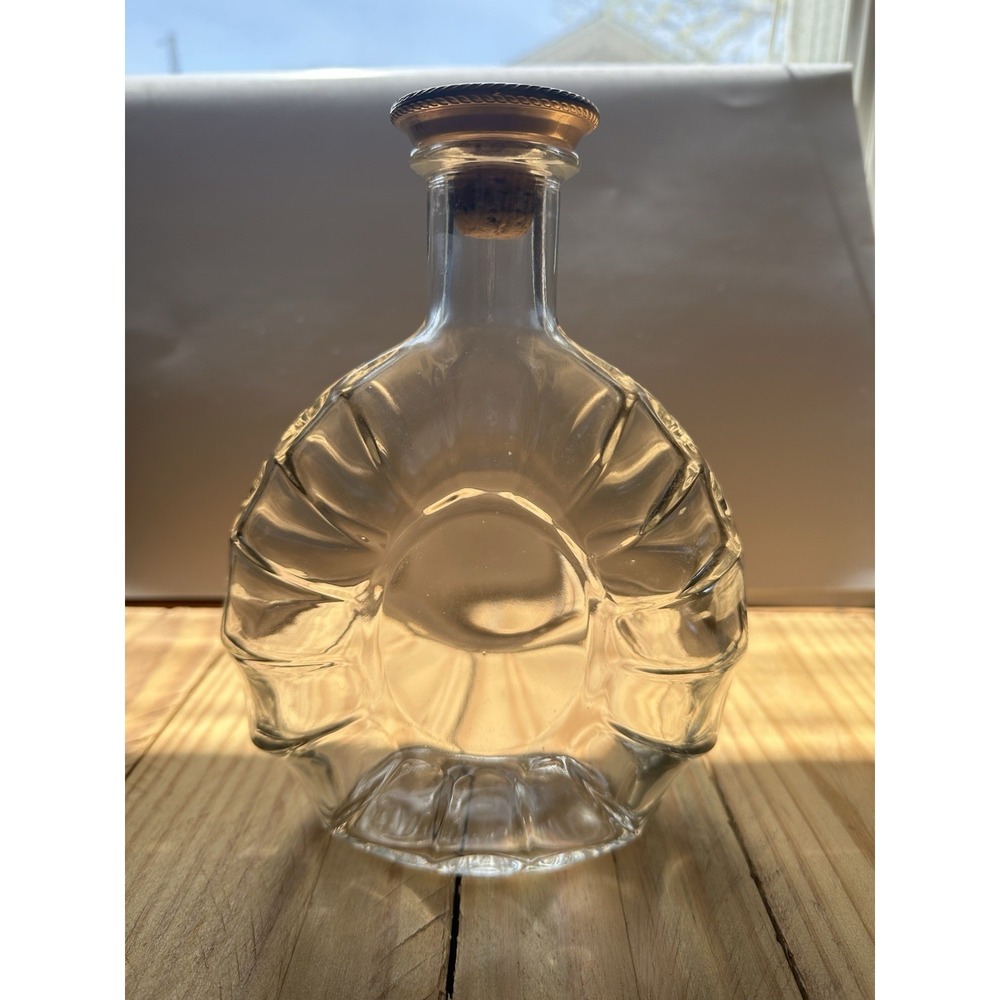 VINTAGE‎ E. REMY MARTIN EMPTY COGNAC GLASS BOTTLE WITH ORIGINAL STOPPER FRANCE